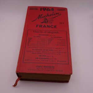 Vintage 1964 France 10 F Hard Cover Travel Book